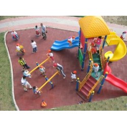 Kare Kauçuk Zemin Uygulaması