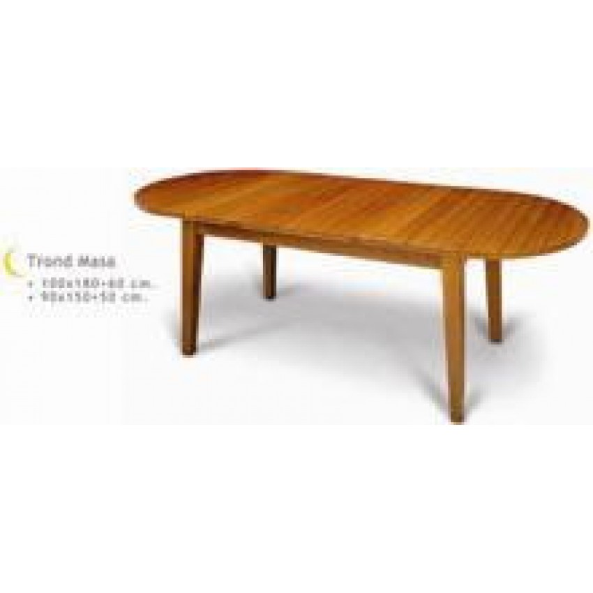 Trond Oval Masa 90X150+60