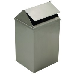 25-11-6 Litre Sallanır Kapaklı Paslanmaz Çöp Kutusu 25-11-6 Litre Sallanır Kapaklı Paslanmaz Çöp Kutusu