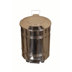 50 Litre Pedallı Paslanmaz Çöp Kutusu