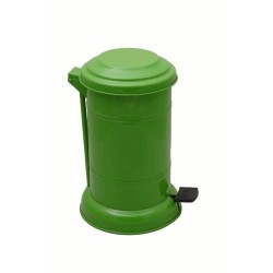 7 Litre Pedallı Boyalı Galvaniz İç Kovalı Çöp Kutusu