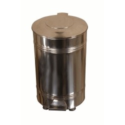90 Litre Pedallı Paslanmaz Çöp Kutusu