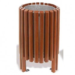 Ahşap Hilton Modeli Çöp Kovası