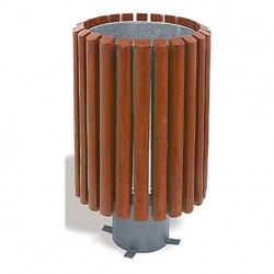 Ahşap Çelik Ayaklı Hilton Modeli Çöp Kovası