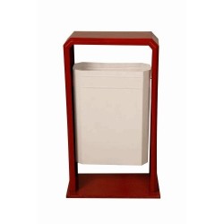 Dikdörtgen Muhafazalı Bahçe Çöp Kovası