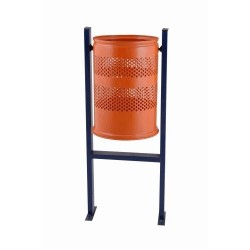 H Tipi Profil Ayaklı Bahçe Çöp Kovası