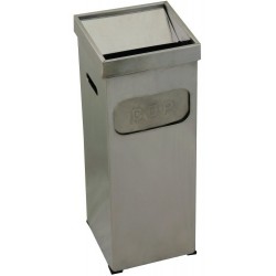 Kare Paslanmaz Külük Boyalı Çöp Kovası