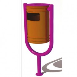 U Tipi Tek Ayaklı Çöp Kovası