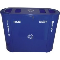 4'Lü Paslanmaz Çöp Ayırım Sistemi