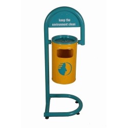 Baston Tipi Seyyar Bahçe Çöp Kovası