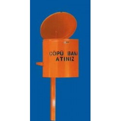 Direğe Monteli Çöp Kovası