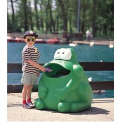 Kurbağa Tipi Plastik Çöp Kutusu