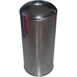 Paslanmaz Piramit Bahçe Çöp Kutusu