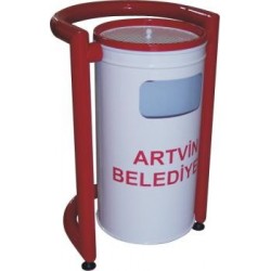 U Tipi Bahçe Çöp Kutusu