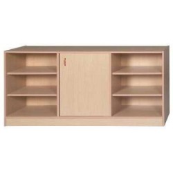 1 Kapaklı + 6 Raflı Dolap