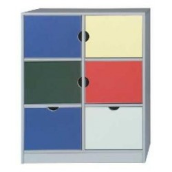 4 Kapaklı + 2 Çekmeceli Dolap