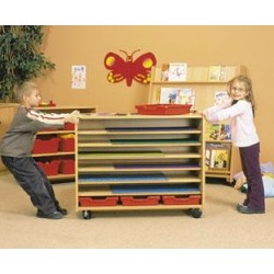 7 Bölmeli Raflı Dolap