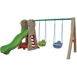 Dev Kaydırak Ve Salıncak Seti