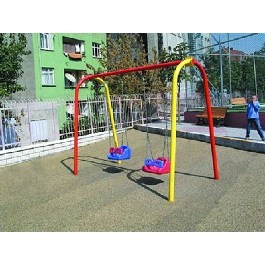 Koruma Koltuklu İkili Salıncak